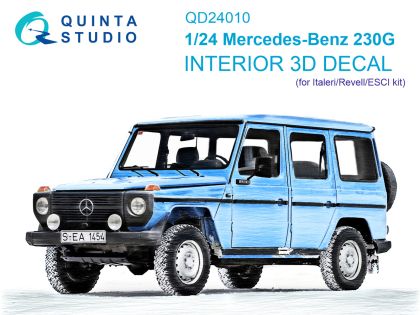 1:24 Mercedes-Benz 230G 3D-Printed & coloured Interior on decal paper (Italeri-Revell-ESCI)
