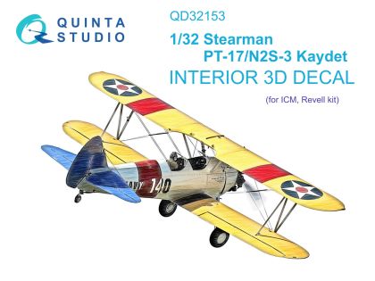 1:32 Pt-17/N2S-3 Kaydet 3D-Printed & coloured Interior on decal paper (ICM)