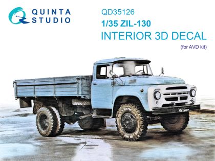 1:35 ZIL-130 3D-Printed & coloured Interior on decal paper (AVD)
