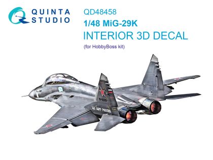 1:48 MiG-29K 3D-Printed & coloured Interior on decal paper (HobbyBoss)
