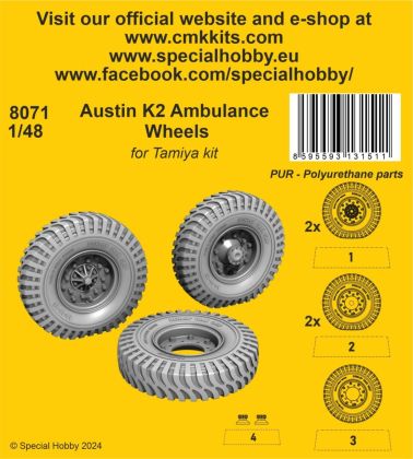 1:48 Austin K2 Ambulance for Tamiya kit