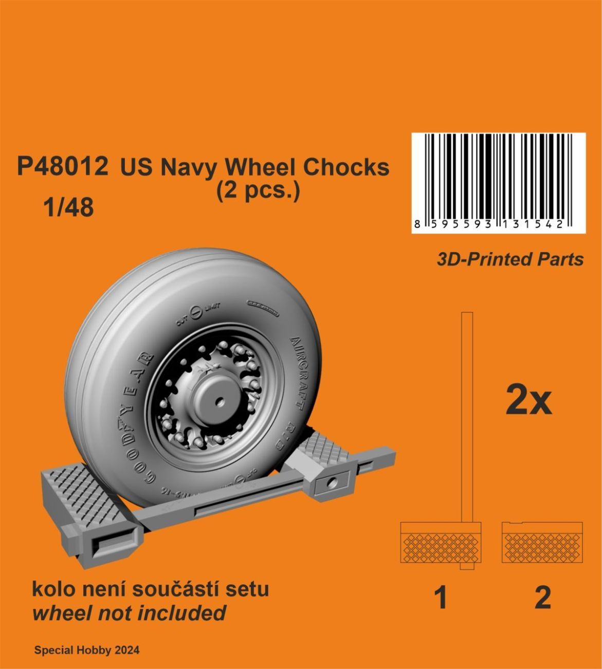 1:48 US Navy Wheel Chocks 