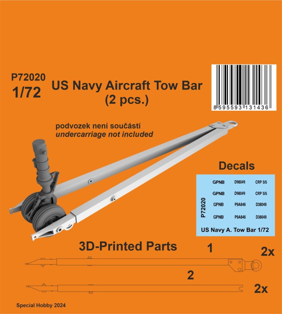 1:72 US Navy Aircraft Tow Bar (2 pcs.)