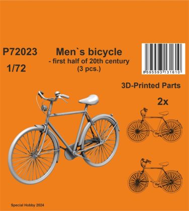 1:72 Men`s bicycle - first half of 20th century (3 pcs.)