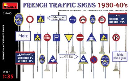 1:35 FRENCH TRAFFIC SIGNS 1930-40’s