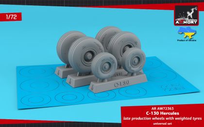 1:72 C-130 Hercules wheels late