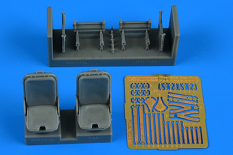 1:48 Sea King HAR Mk.3/Mk.5/AEW Mk.2A pilot & co-pilot seats HASEGAWA