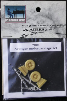1:72 Grumman TBM Avenger weighted wheels and metal undercarriage Hasegawa
