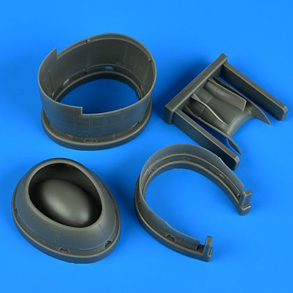 1:48 P-47D Thunderbolt cowling & engine flaps (closed) for MINIART kit