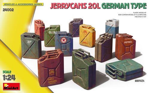 1:24 JERRYCANS 20L GERMAN TYPE