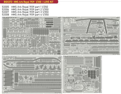1:350 HMS Ark Royal 1939