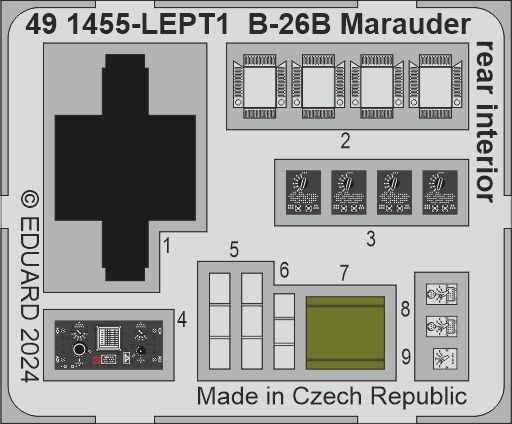 1:48  B-26B Marauder rear interior