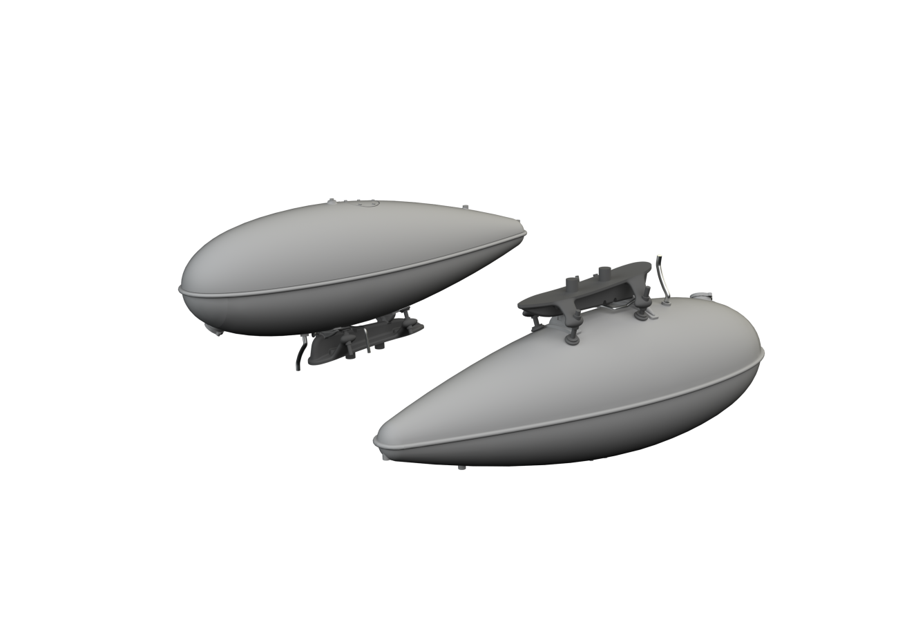 1:48 P-51B/P-51C Mustang 75gal drop tank early PRINT