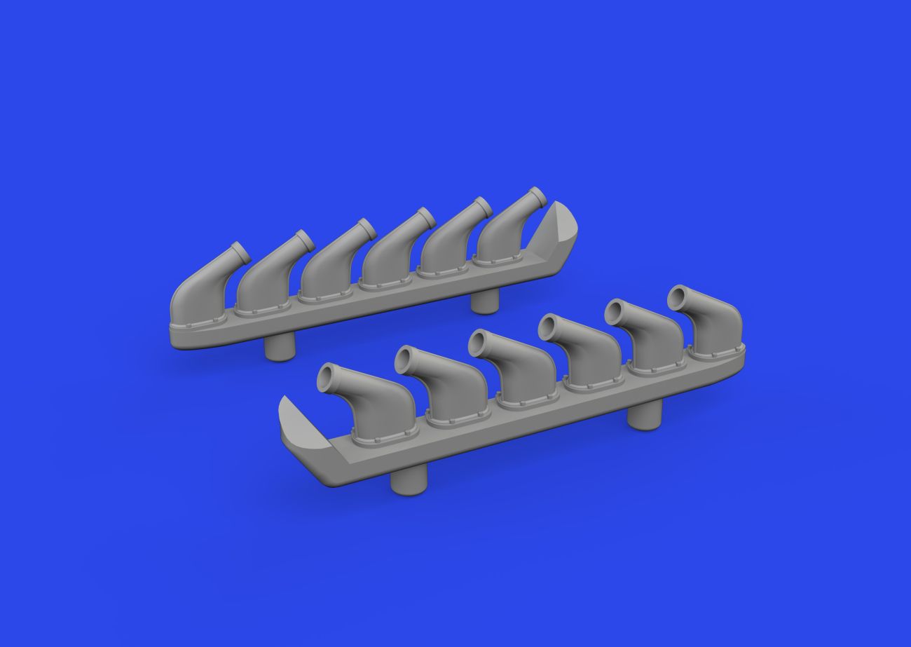 1:72 P-51D Mustang exhaust stacks PRINT