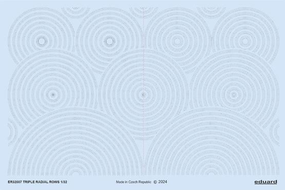 1:32 Triple radial rows of 3D rivets