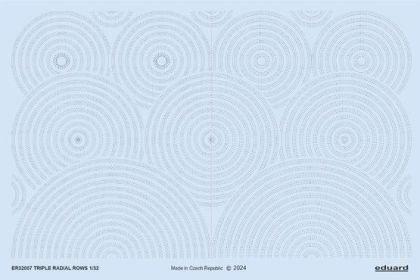 1:32 Triple radial rows of 3D rivets