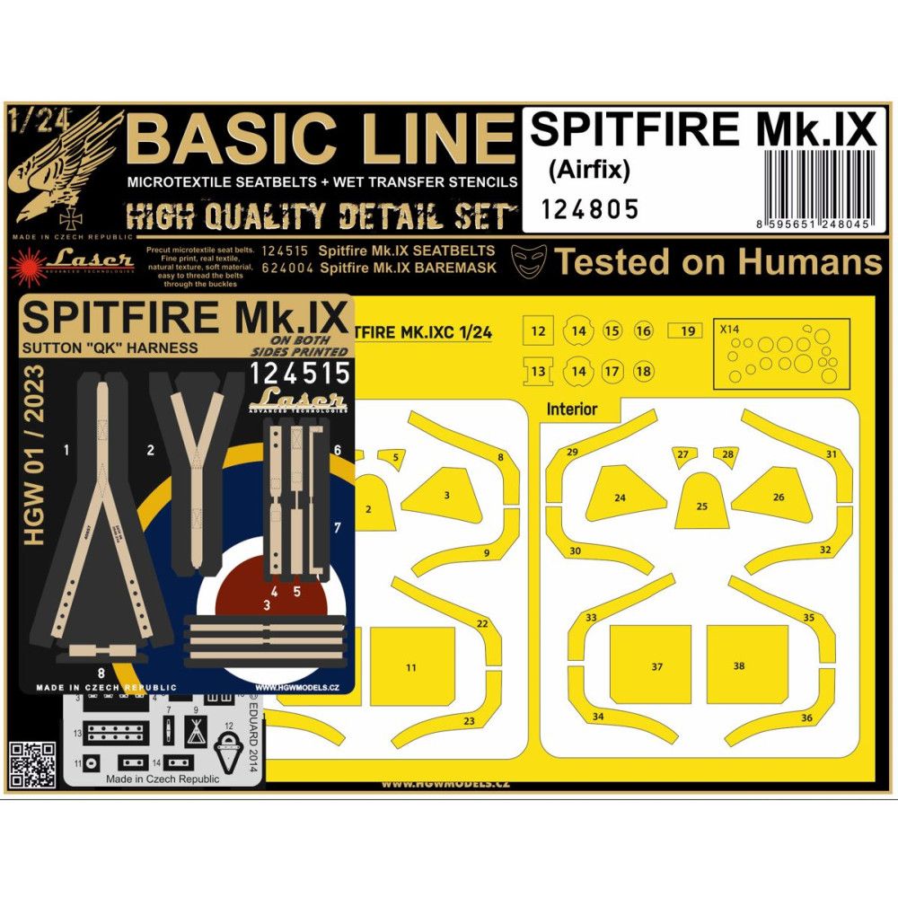 1:24 SPITFIRE MK.IX (AIRFIX) - BASIC LINE