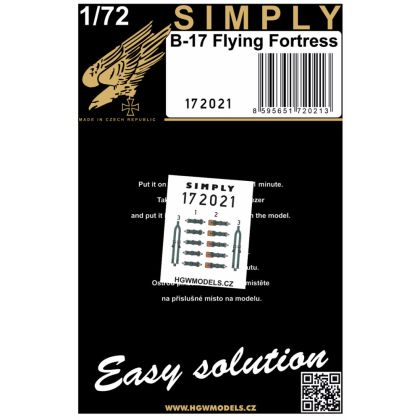 1:72 B-17 FLYING FORTRESS (GREEN) - SEATBELTS