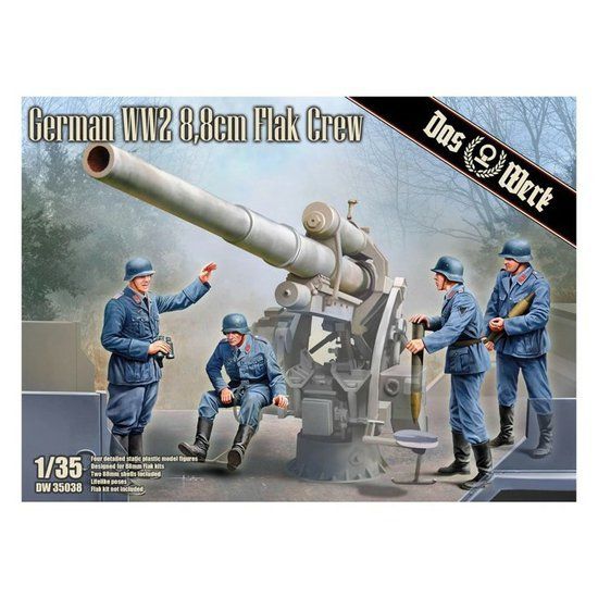 1:35 German WW2 8.8 cm Flak Crew