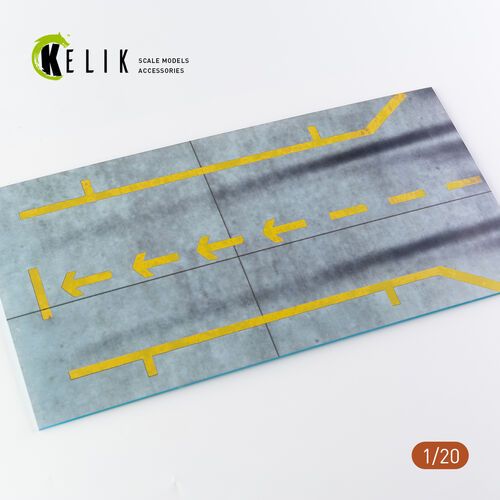 1:20 Pit-F1 Pitstop Type 1 Base - Acrylic 3mm (180mm x 357mm) (210g)