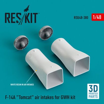 1:48 F-14A 'Tomcat' Air Intakes For GWH Kit (3D Printed)