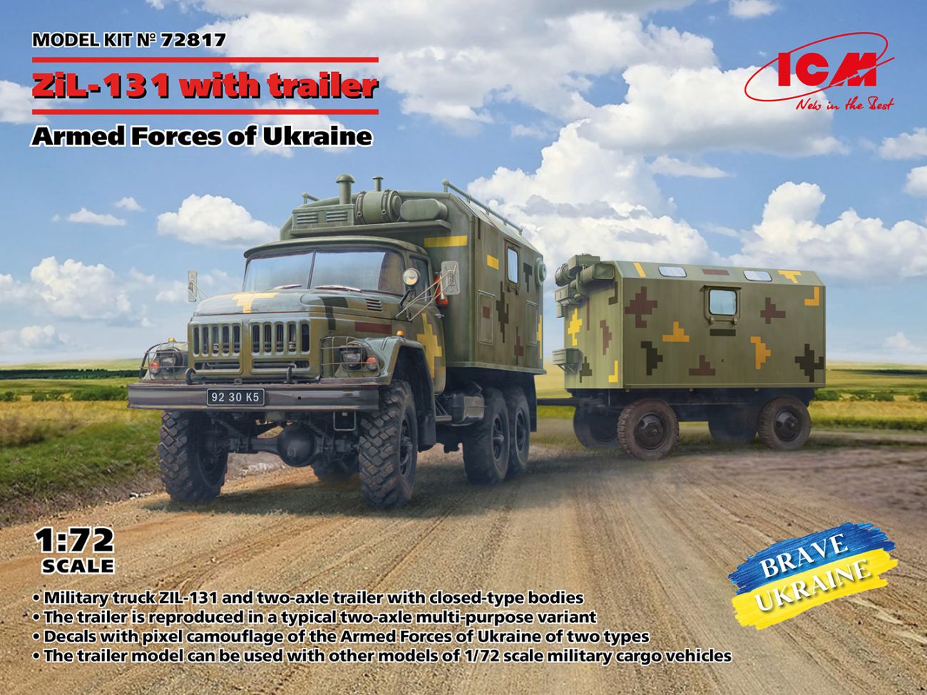 1:72 ZiL-131 with Trailer Armed Forces of Ukraine