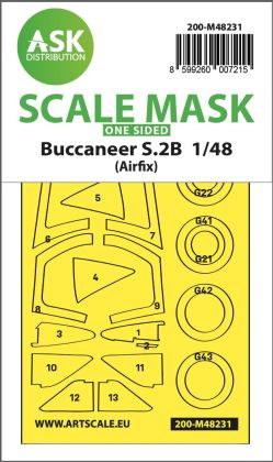 1:48 Buccaneer S.2B one-sided express fit mask for Airfix
