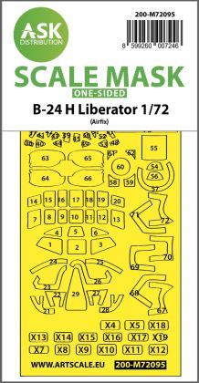 1:72 B-24H Liberator one-sided fit express mask for Airfix