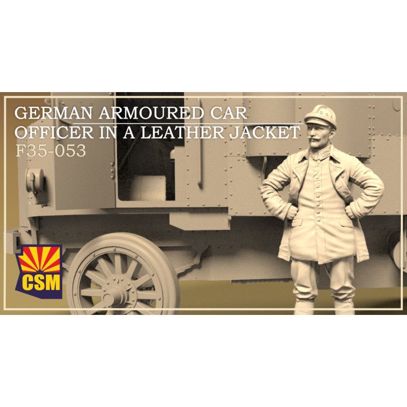 1:35 German Armoured Car Officer in a Leather Jacket