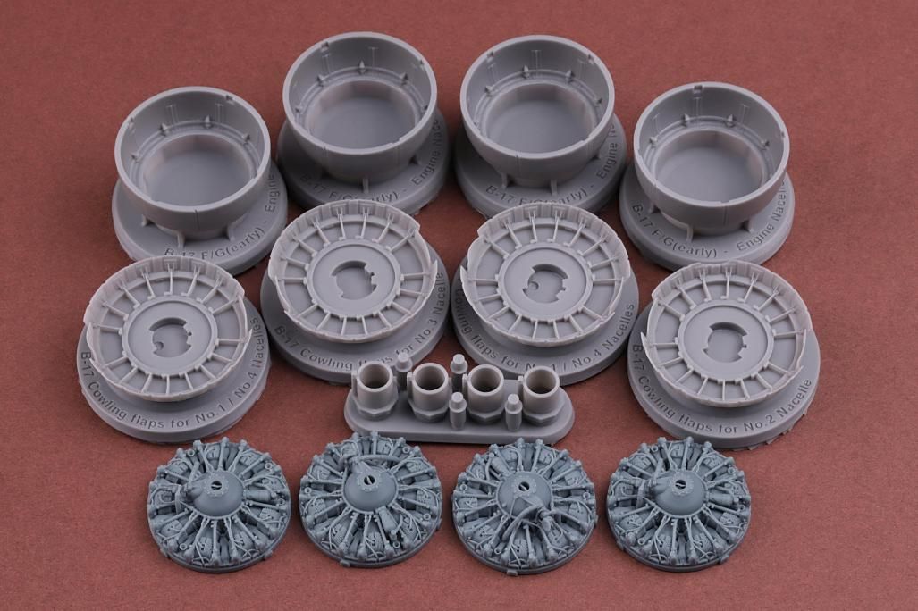 1:48 B-17 F/G (Early) Engine & Cowling set for HK Models kit