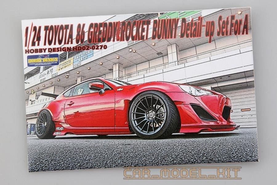 1:24 Toyota 86' 2012 Greddy & Rocket Bunny Detail-up Set for Aoshima kit