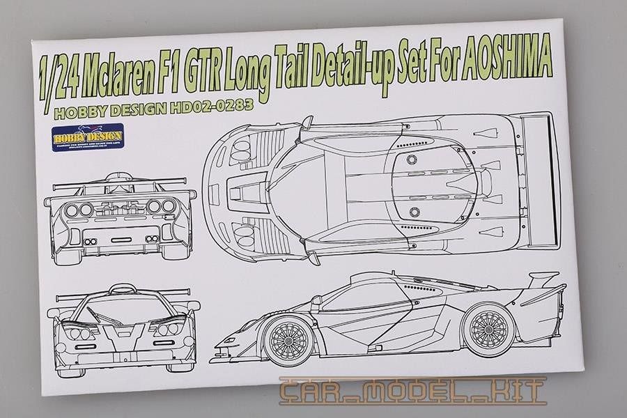 1:24 McLaren F1 GTR Long Tail Detail-up Set for Aoshima kit (PE+Metal+Resin parts)