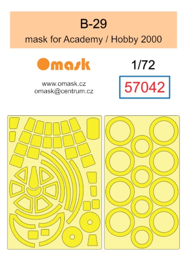 1:72 B-29 mask (for Academy / Hobby 2000)