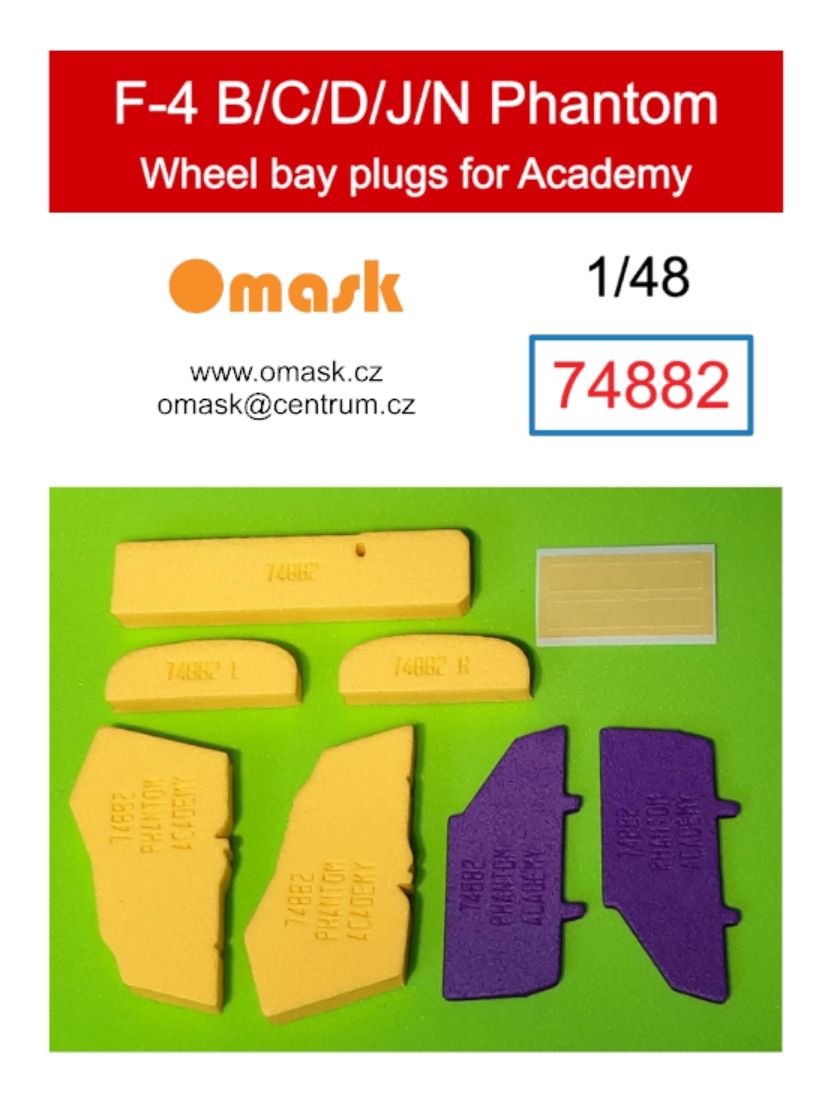 1:48 F-4B/C/D/J/N Phantom wheel bay plugs (for Academy)