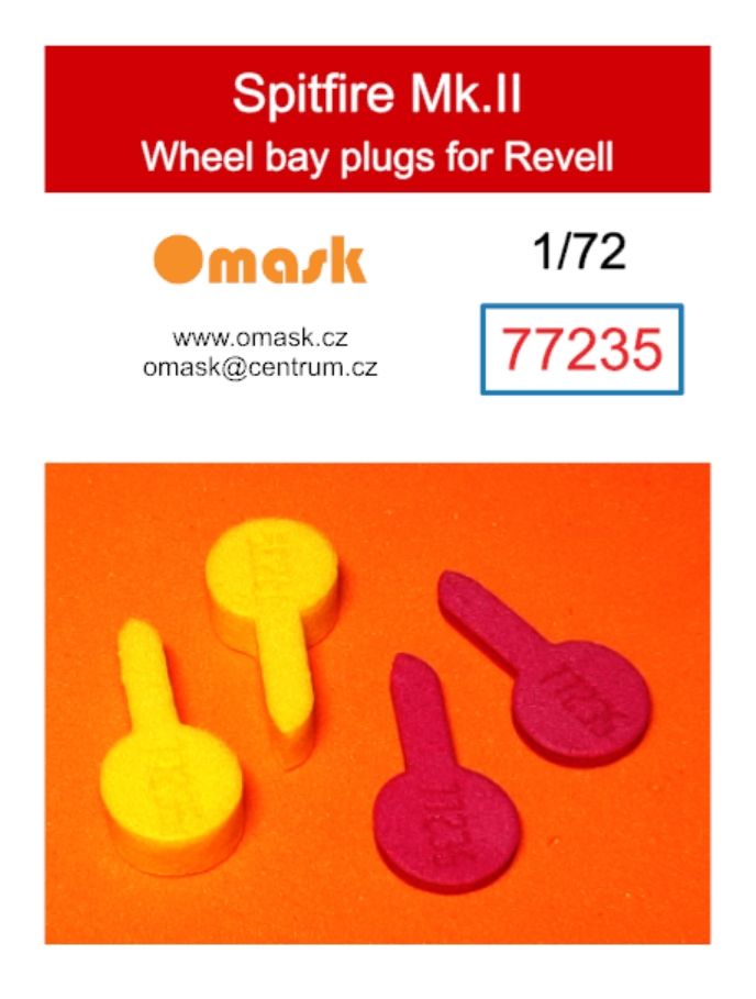 1:72 Spitfire Mk.II wheel bay plugs (for Revell)