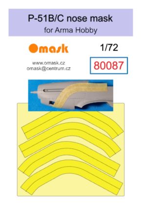 1:72 P-51 B/C nose mask (for Arma Hobby)