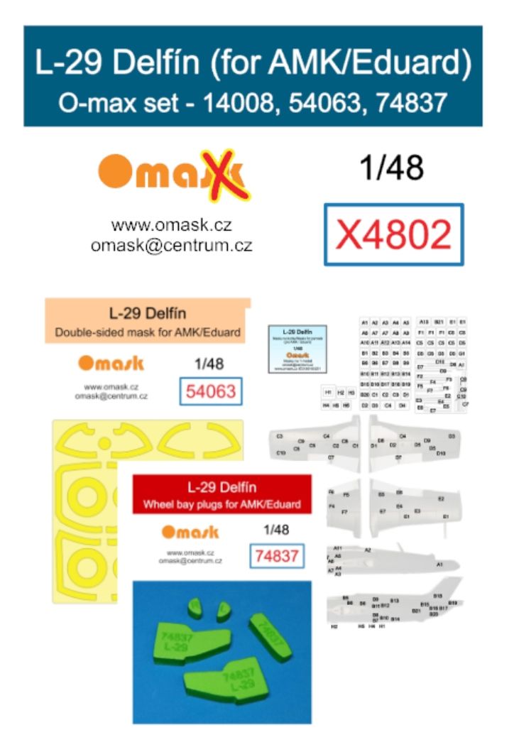 1:48 L-29 Delfín O-max set (for AMK/Eduard)