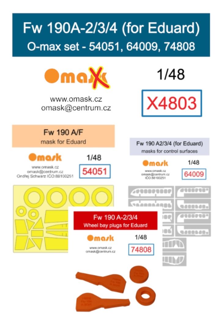 1:48 Fw 190A-2/3/4 O-max set (for Eduard)