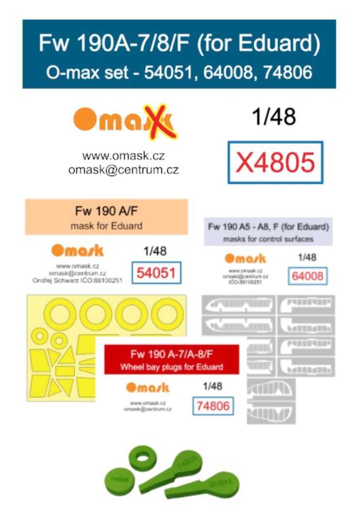 1:48 Fw 190A-7/8/F O-max set (for Eduard)