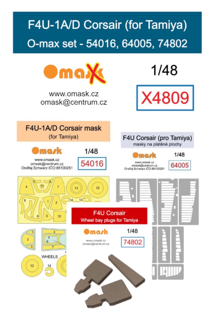 1:48 F4U-1A/D Corsair O-max set (for Tamiya)
