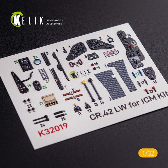 1:32 CR.42 LW - INTERIOR 3D DECAL FOR ICM KIT