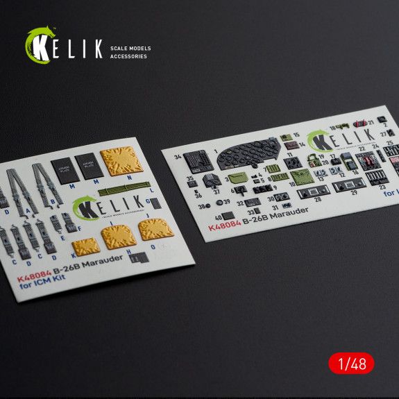 1:48 B-26B MARAUDER INTERIOR 3D DECALS FOR ICM KIT