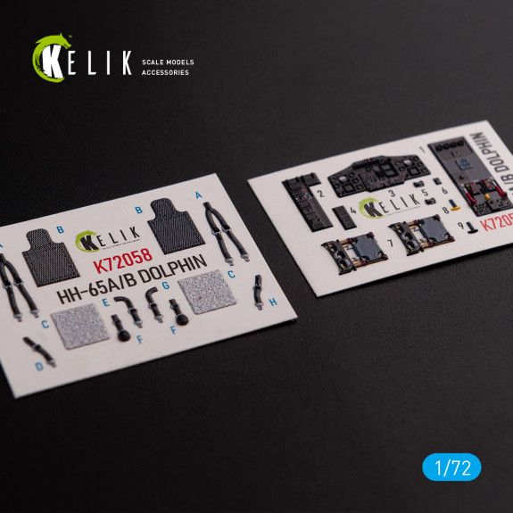 1:72 HH-65A/B DOLPHIN INTERIOR 3D DECALS FOR DREAM MODEL KIT