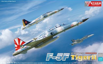 1:32 F-5F TIGER II TWO SEAT, TRAINER FIGHTER AIRCRAFT US NAVY VFC-111 & USMC VMFT-401
