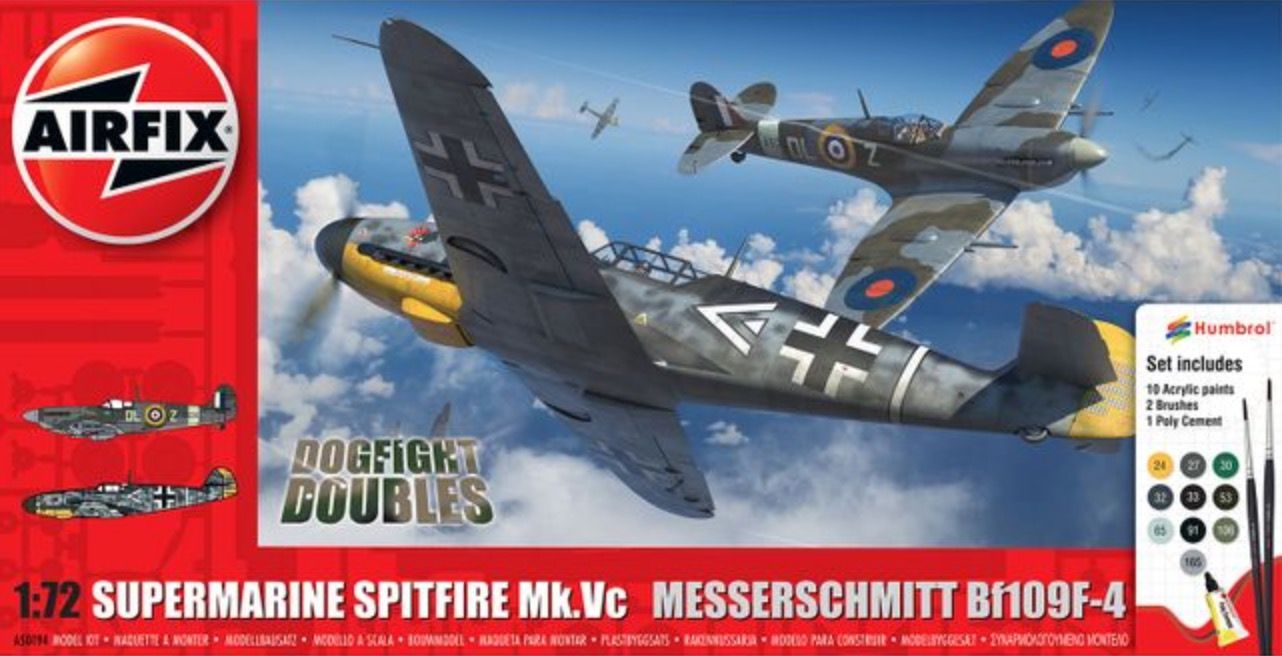 1:72 Supermarine Spitfire Mk.Vc & Messerschmitt Bf-109F-4