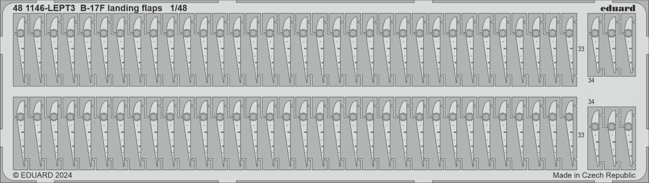 1:48 Boeing B-17F Flying Fortress landing flaps