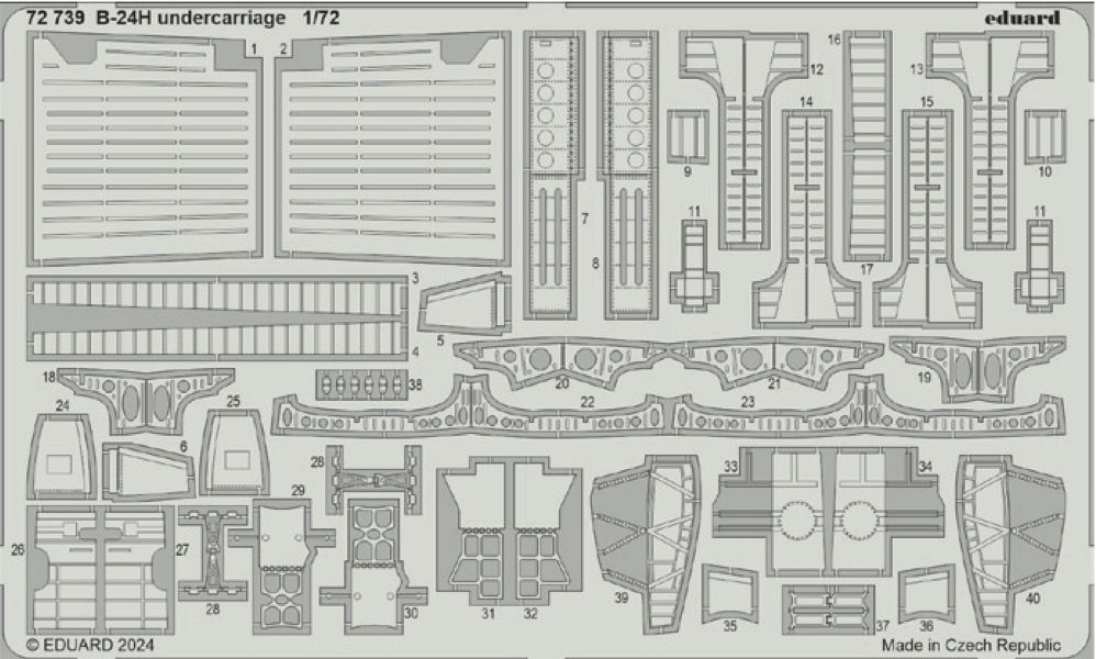 1:72 Consolidated B-24H Liberator undercarriage