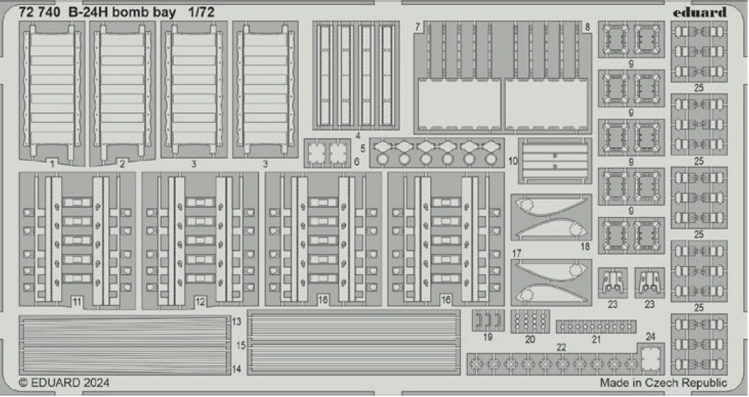1:72 Consolidated B-24H Liberator bomb bay