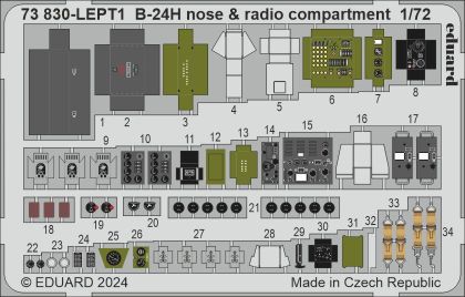 1:72 Consolidated B-24H Liberator nose & radio compartment