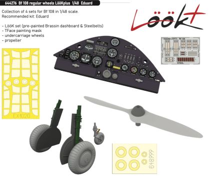 1:48 Bf-108 regular wheels LooKplus